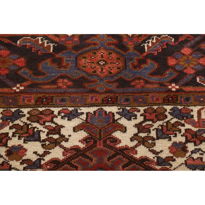 Hand Knotted Oriental 100% Wool Carpet Traditional Medallion Red Heriz Area Rug - 12' 8'' X 9' 10''