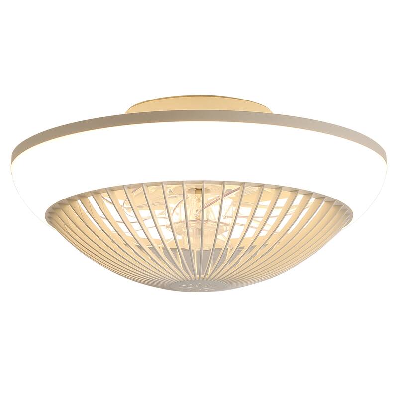 15"/19''/20"/42" RGB Color Dimmable LED Ceiling Fan with APP & Remote Control 6 Wind Speed, with Bluetooth Speaker Optional