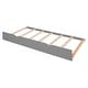 preview thumbnail 93 of 91, Solid Wood Bunk Bed with Twin Size Trundle & 3-Step Storage Stairs, Full-Length Guardrail & Slat Support Design, for Kids Adults
