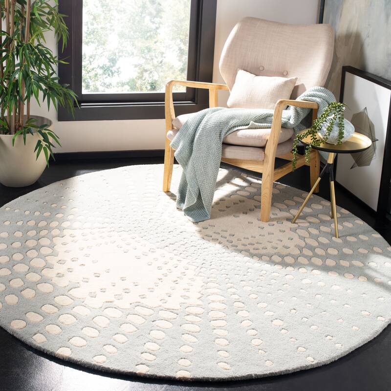 SAFAVIEH Handmade Soho Lyra Abstract Burst N.Z. Wool Rug