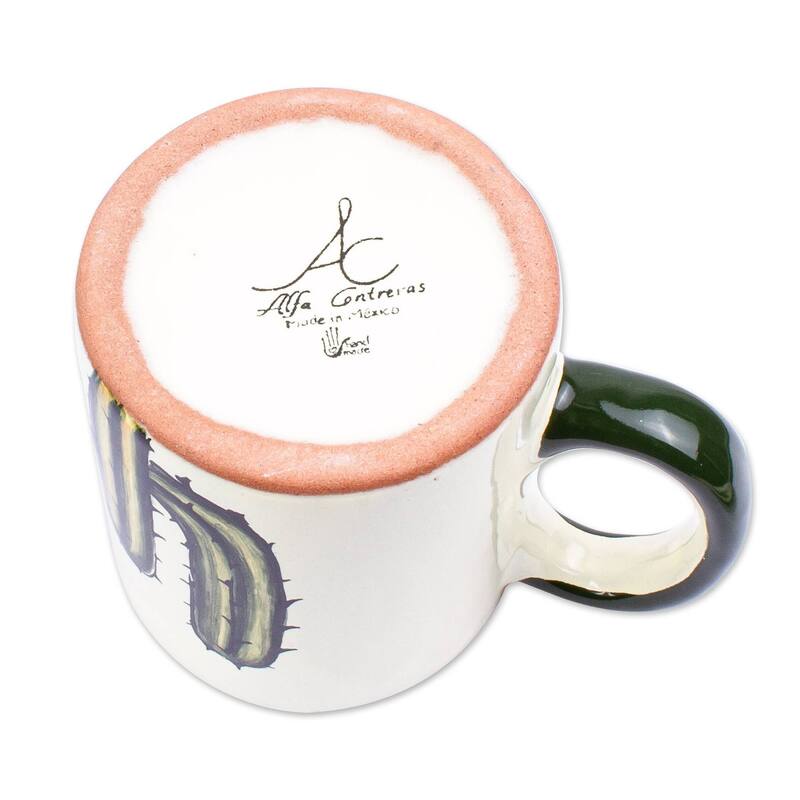 Novica Handmade Saguaro Ceramic Mugs (Set Of 4)