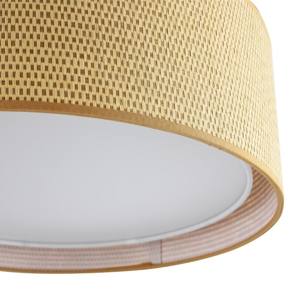 Grasscloth flush mount cheap