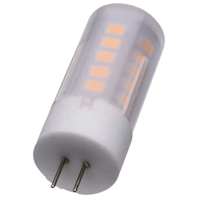 3 Watt T5 LED Frost Finish Bi Pin G4 Base 3000K 12V