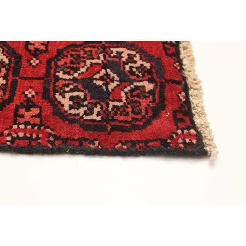 ECARPETGALLERY Hand-knotted Baluch Red Wool Rug - 3'1 x 5'9