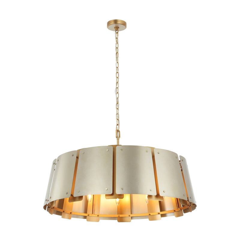 Varaluz Peep Show Pendant Light - Sunwashed Silver/Brushed Sienna