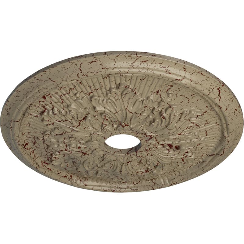 23 3/4"OD x 3 5/8"ID x 1 7/8"P Luton Leaf Ceiling Medallion