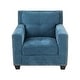 preview thumbnail 17 of 15, Gliden Modern Linen Fabric Sofa with Solid Wood Frame Blue Chair