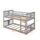 preview thumbnail 5 of 24, Classic Traditional Style Twin Over Twin Bunk Bed with Ladder