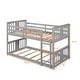 preview thumbnail 5 of 24, Low Bunk Design Twin Over Twin Bunk Bed with Ladder