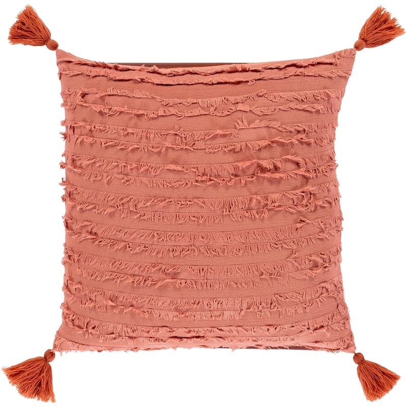 Artistic Weavers Sarina Bohemian Fringe and Tassel Square Cotton Throw Pillow