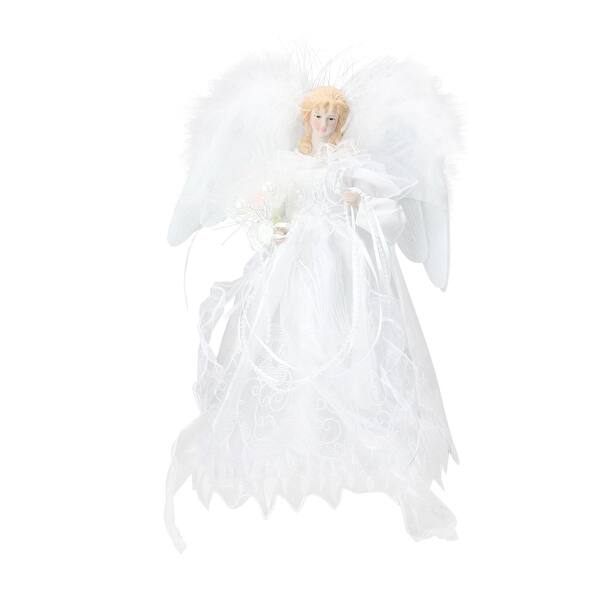 Shop 12 Led Fiber Optic White And Silver Angel Christmas Tree