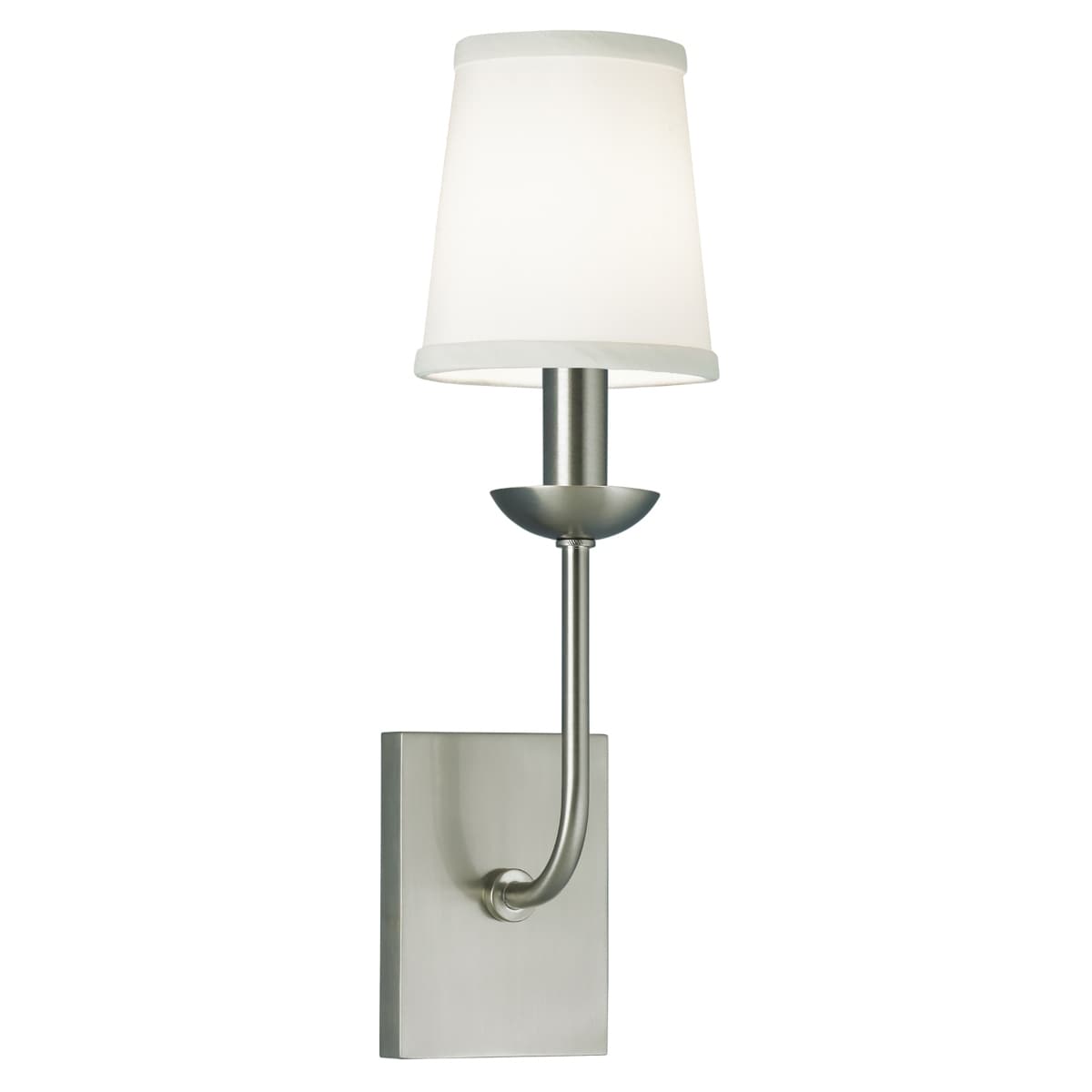 Circa 13.5'' High 1-Light Sconce - Brushed Nickel - 13.5 inch Tall