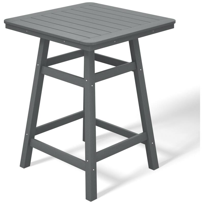Laguna Hdpe All Weather Outdoor Patio 30" Square Counter Bistro Table