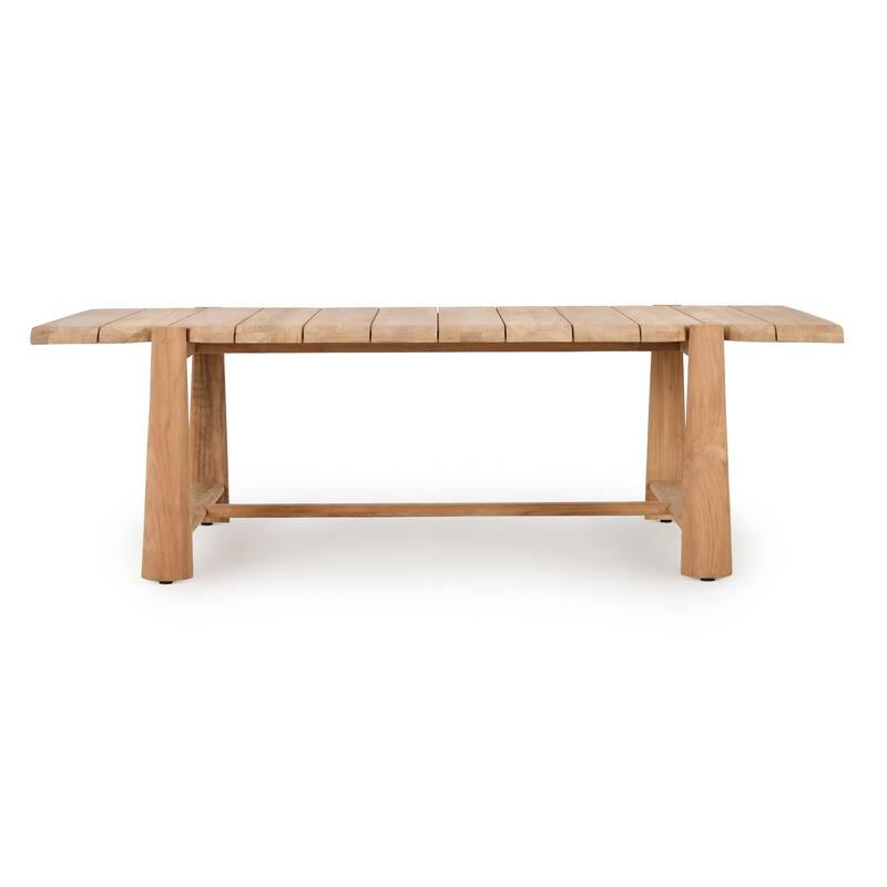Classic Home Aston 94" Outdoor Dining Table Natural Finish