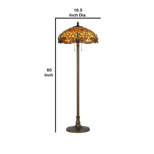 tiffany floor lamp dragonfly design