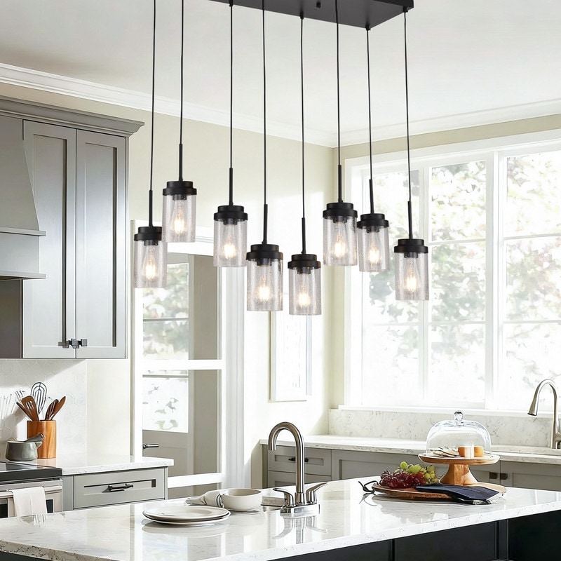 Farmhouse Dining Room Pendant Light Kitchen Island Linear Chandelier