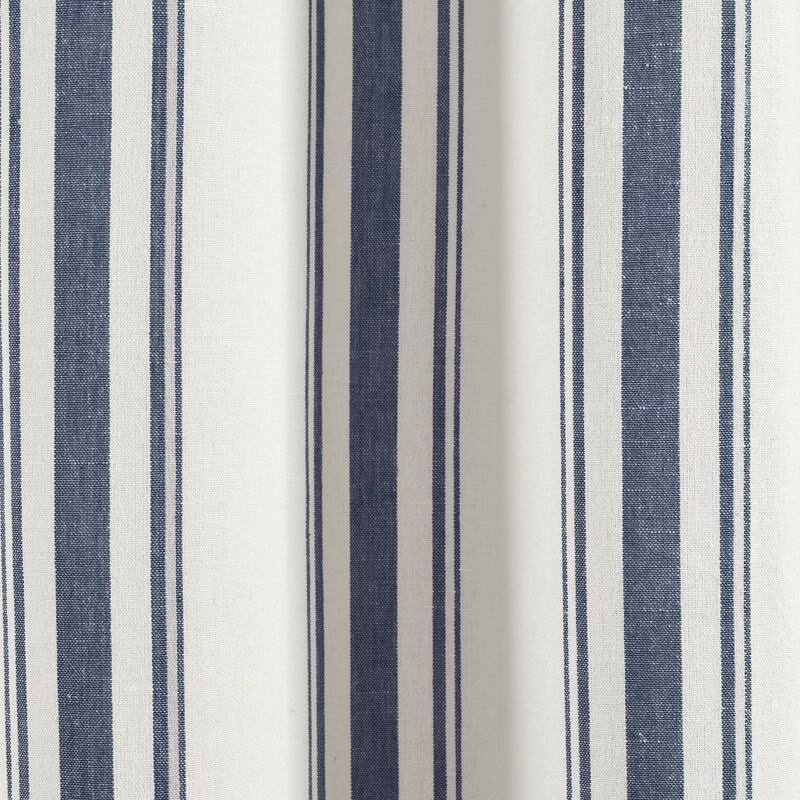 Lush Decor Farmhouse Stripe Yarn Dyed Cotton Window Curtain Panel Pair