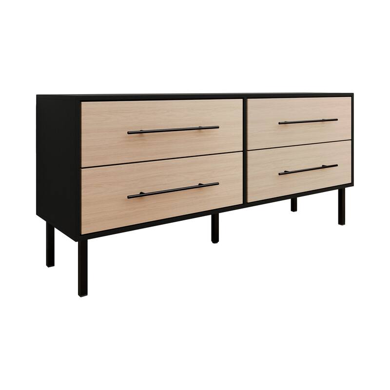 CraftPorch Transitional 4-Drawers Wooden Dresser