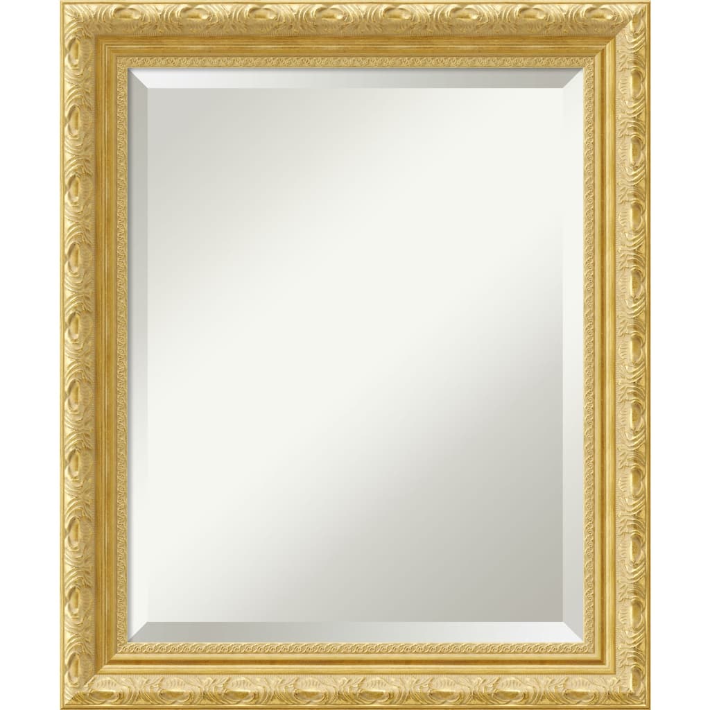 Beveled Wood Wall Mirror - Versailles Gold Frame