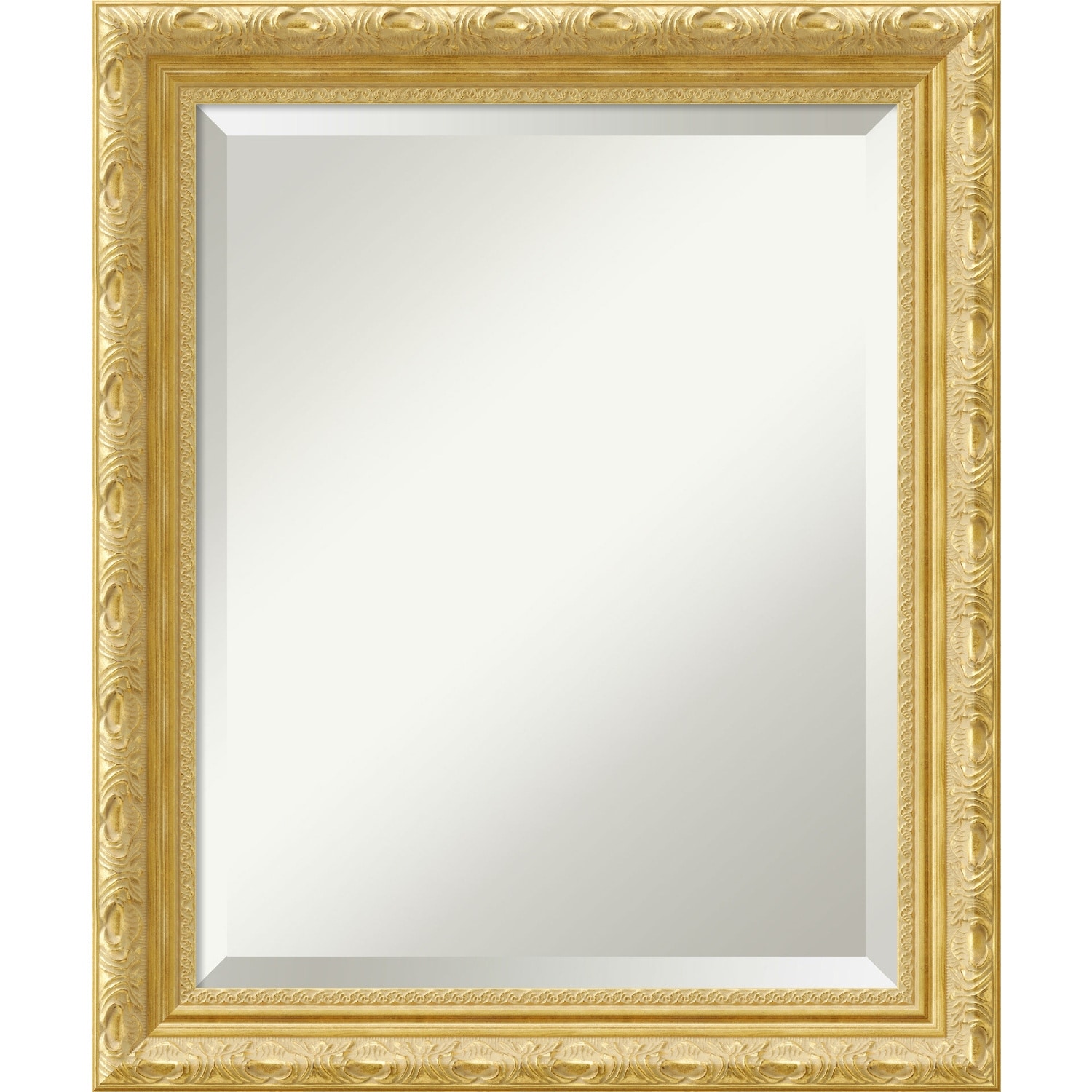 Beveled Wood Wall Mirror - Versailles Gold Frame