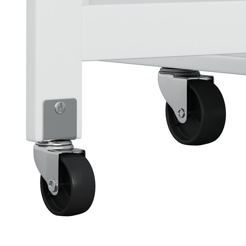Multi-Functional Kitchen Island Cart With 2 Door Cabinet And Two Drawers(no include stool)