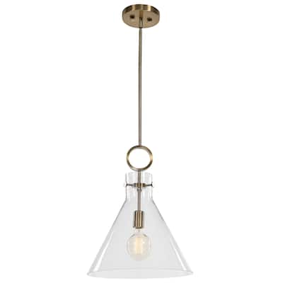 Uttermost Imbuto Funnel Glass 1-Light Pendant