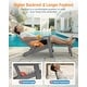 preview thumbnail 14 of 52, WINSOON All Weather HIPS Folding Adirondack Chair with Ottoman, 5-Gear Adjustable Backrest and Retractable Ottoman Set of 4