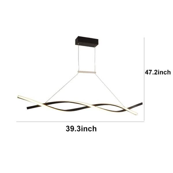 Modern 30W Dimmable LED Integrated Kitchen Island Pendant Light 39.3