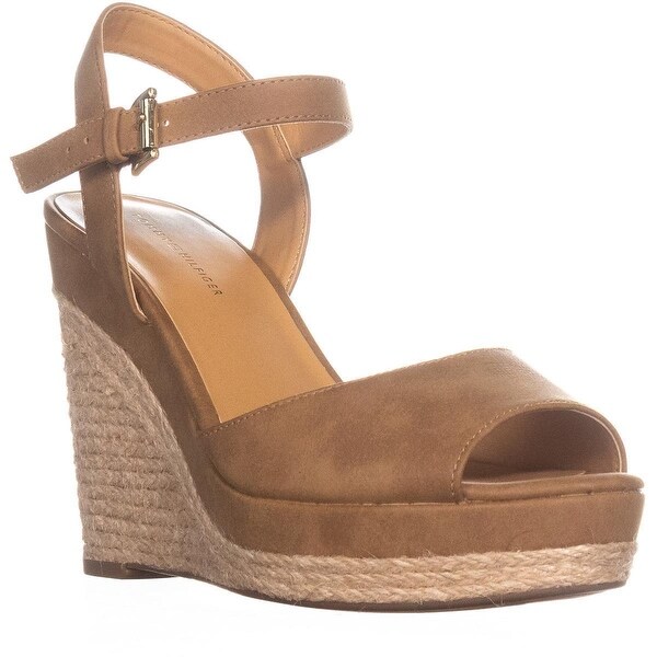 tommy hilfiger closed toe wedges