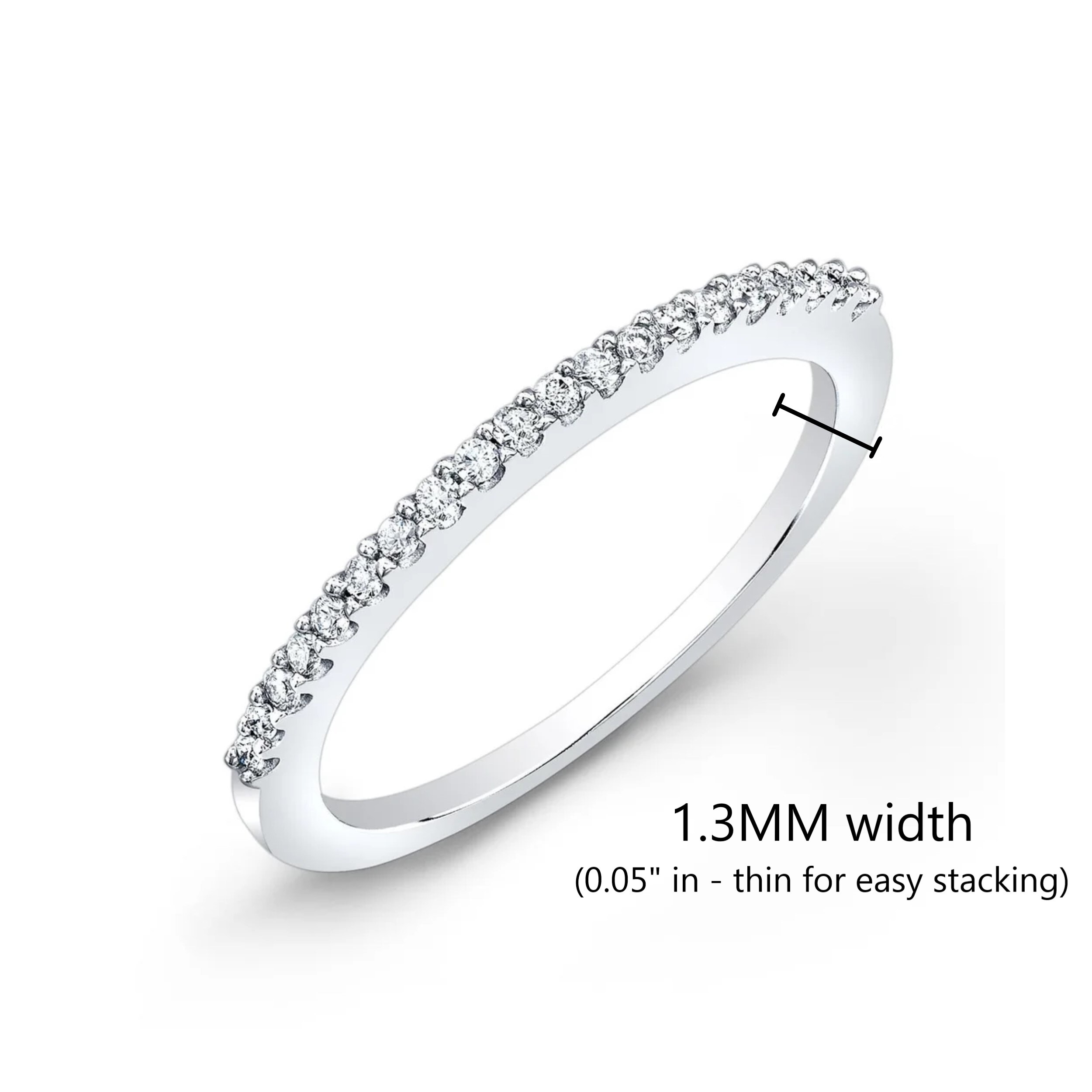 Size 7.5 Prism Jewel 0.15CT Natural Brown Diamond Half Eternity Anniversary Ring White Gold Plated Silver Size 7.5 Prism Jewel 0.15CT Natural Brown Diamond Half Eternity Anniversary Ring White Gold Plated Silver