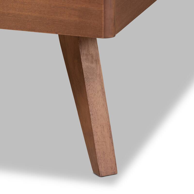 Shiro Mid-Century Modern Wood Platform Bed