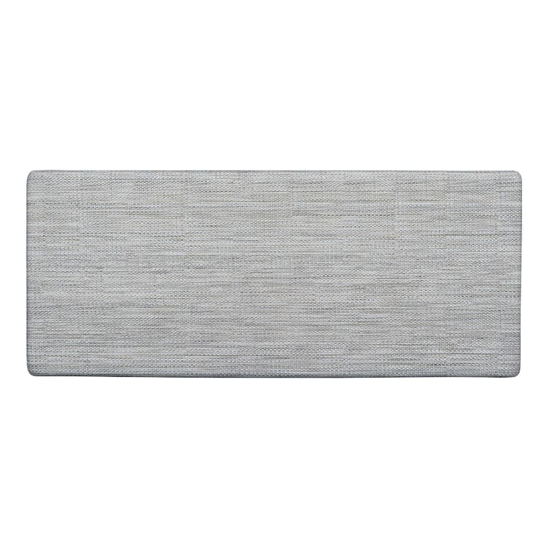 Ultra-Soft Anti Fatigue Kitchen Mat Kitchen Floor Runner 20x48 Inches - 48"L x 20"W x 6/8"H - Light Gray