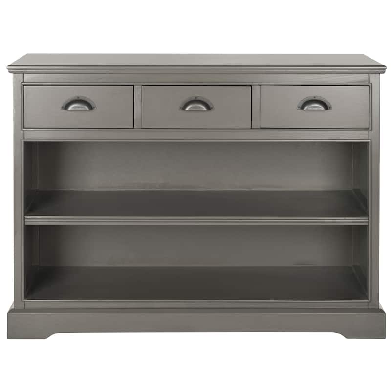 SAFAVIEH Prudence Grey Storage Bookshelf Unit - 39.4" x 13.8" x 29.9"