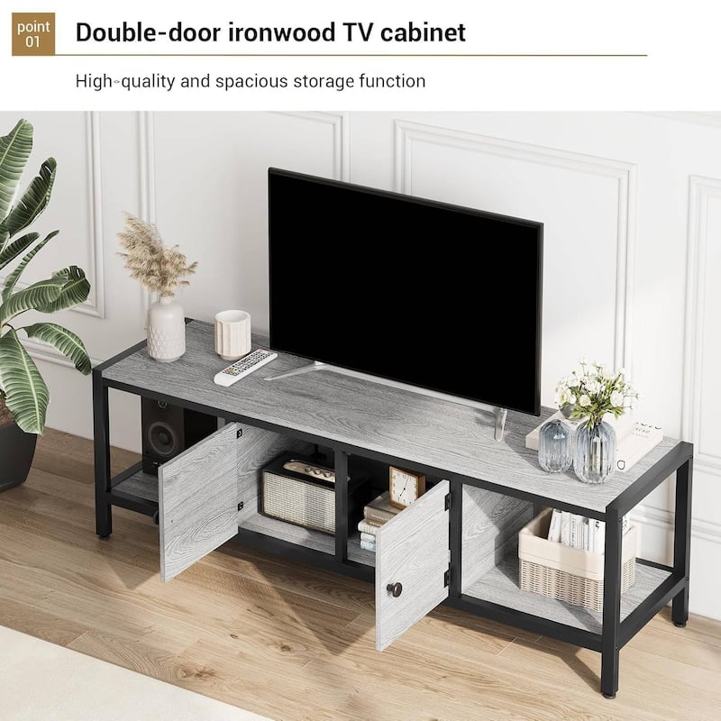 TV Stand for 58 Inch TV Entertainment Center Fits Up to 70 Inch TVs for Living Room - N/A