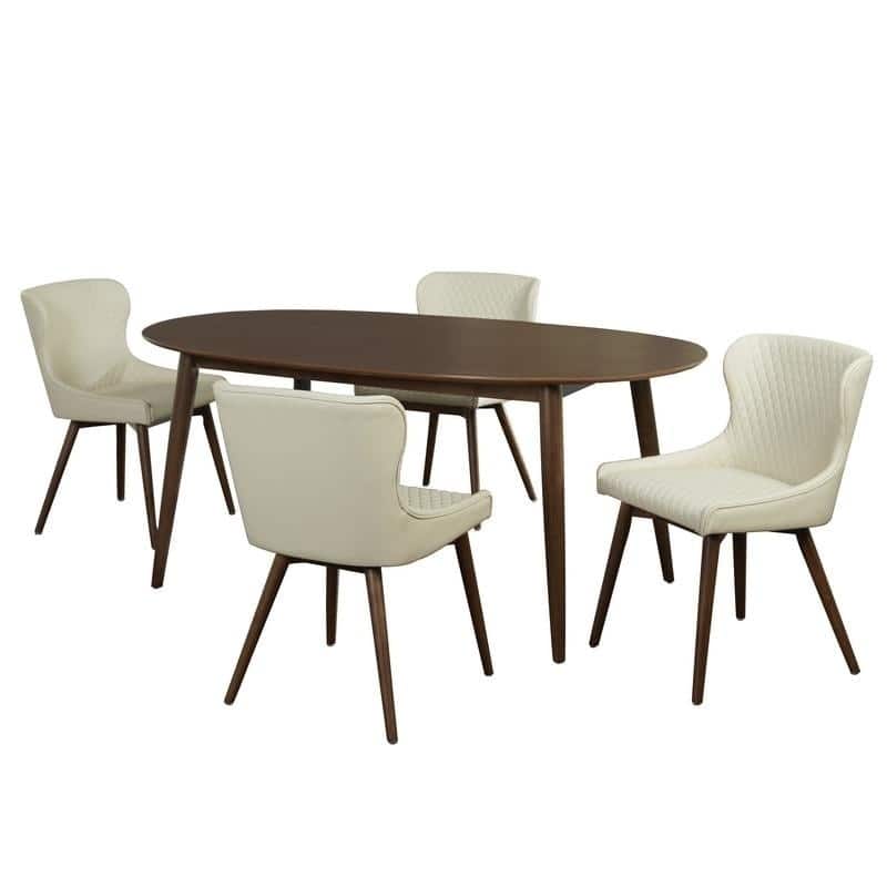 Simple Living Seguro 5-piece Dining Set - Cream