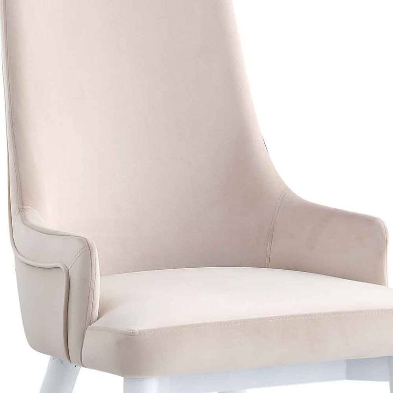 Somette Modern Judith Side Chair with Brushed Gold, Set of 2 - Set of 2