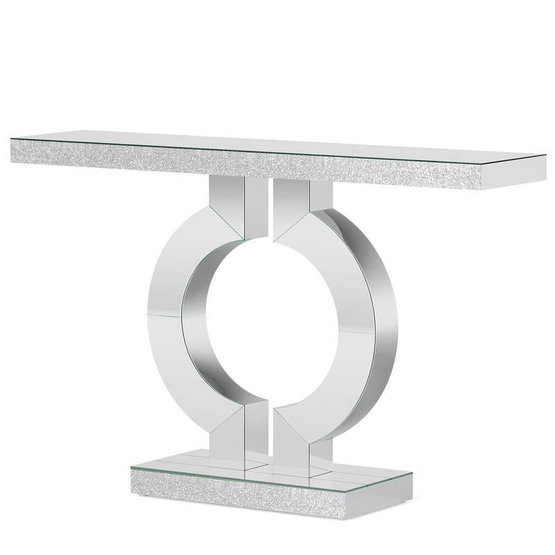 43'' Modern Mirrored Console Sofa Table for Entryway