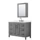 Option Dark Gray, Black Trim, White Quartz Top