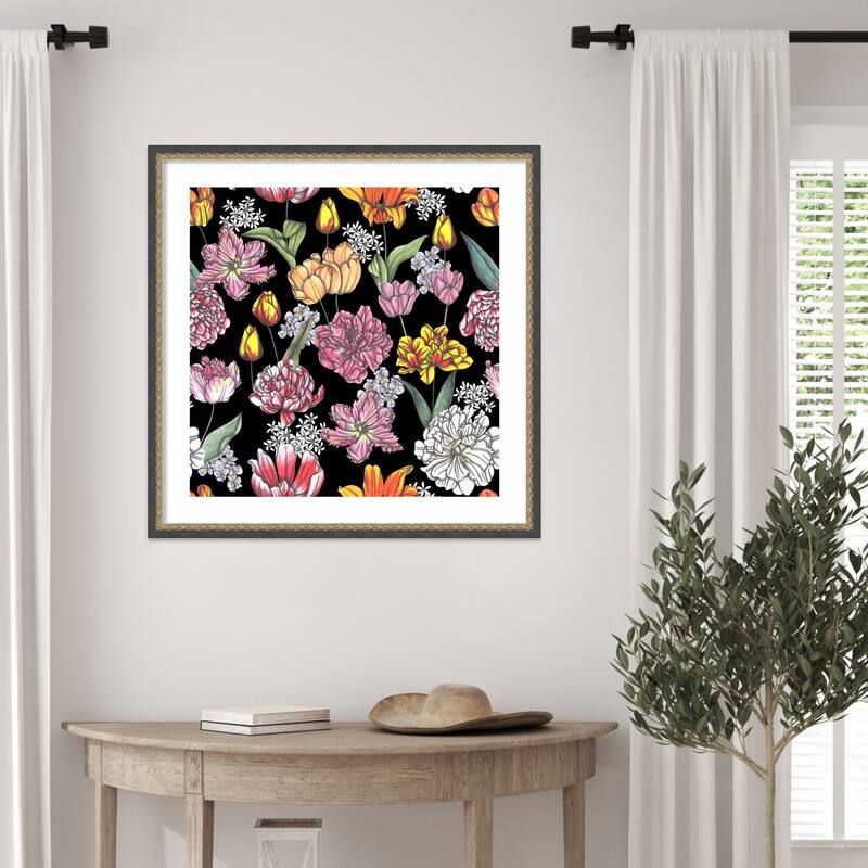Tulips in Bloom by Cecilia Battaini Wood Framed Wall Art Print