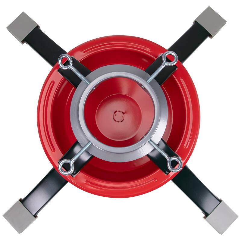Live Christmas Tree Metal Stand - 27" - Red and Green