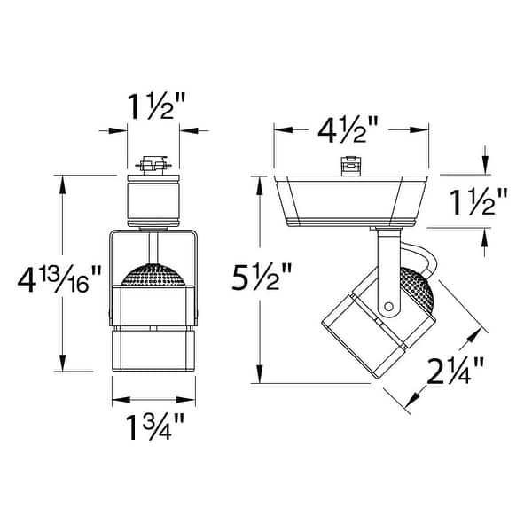 WAC Lighting HHT-802 Low Voltage Track Heads Compatible with Halo ...