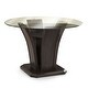 preview thumbnail 2 of 2, Furniture of America Gale Contemporary Grey 54-inch Glass Top Dining Table