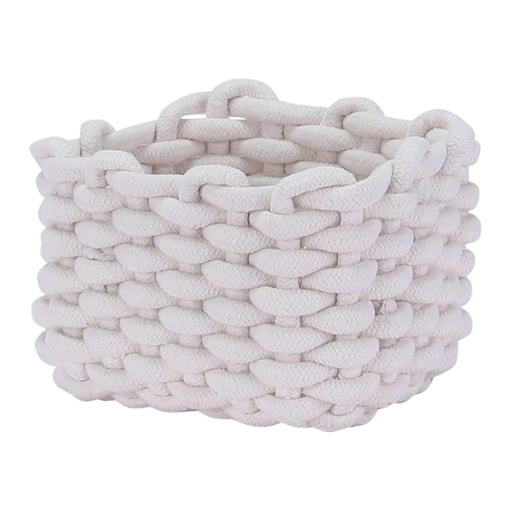 Woven Storage Basket Bin, Shelf Closet with Handles for Key Tray Bowl for Entryway Desk, Catchall Home Decor - 7.5*6*5in