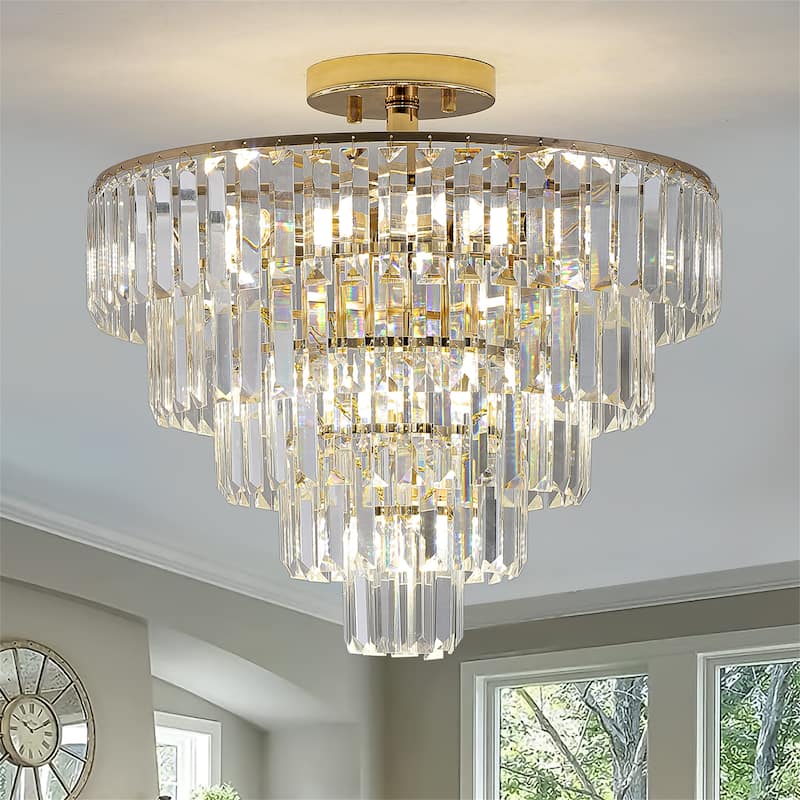 Luxury Crystal Chandelier Modern Chandelier - Gold