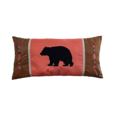 Leather Black Bear Pillow