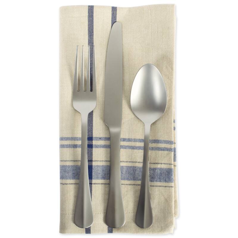 Design Imports Black French Stripe Napkin Set (Set of 6)