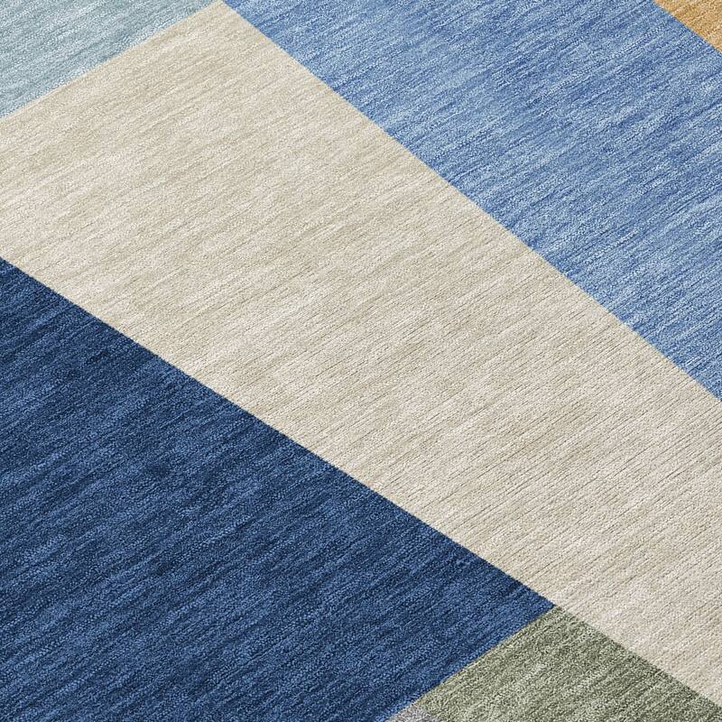 Machine Washable Indoor/ Outdoor Contemporary Jolie Chantille Rug