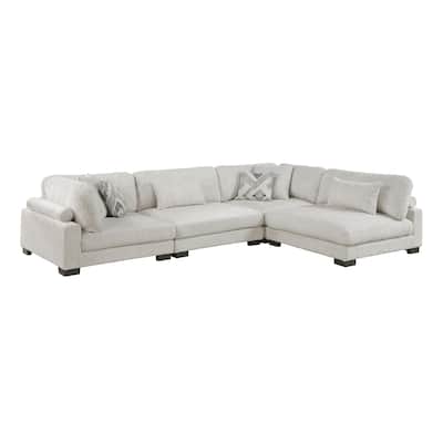 Abbeville Microfiber 4-Piece Modular Sectional