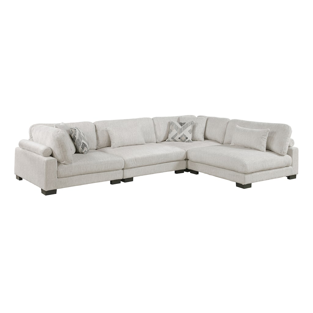 Abbeville Microfiber 4-Piece Modular Sectional