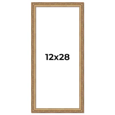 12x28 Frame Red Solid Wood Picture Frame